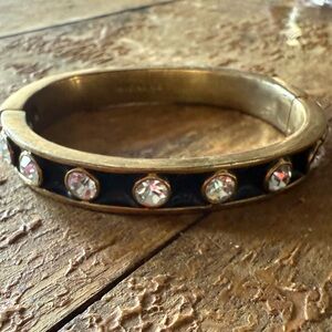 Givenchy Gold and Black Bracelet Cubic Zirconia ✨